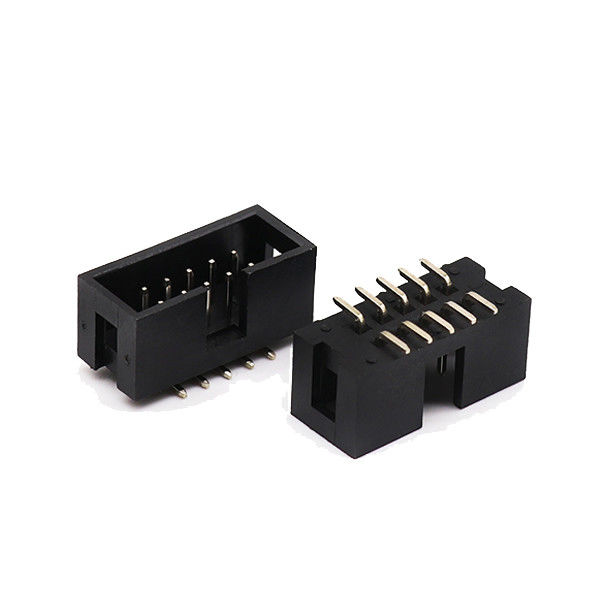 ขั้วต่อหัวต่อกล่องหญิง 90 องศา 2.54 มม. สองแถว SMT Surface Mount เข็มหมุด หัวข้อ