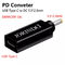 100W USB Type C หญิงถึง DC 5.5x2.5 มม. ชาย PD Connector ชาร์จเร็วอย่างรวดเร็ว