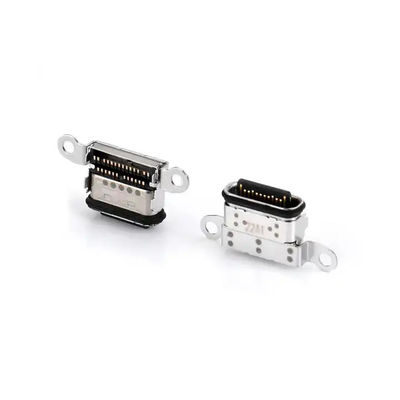 SMT USB C Connector หญิง 24 Pin Double Row กันน้ํา IPX8