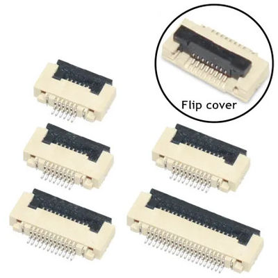 Fpc connector flip 0.5mm สําหรับ pcb 4 5 6 8 10 12 14 16 18 20 22 24 26 28 30 32 34 36 40-60 pin