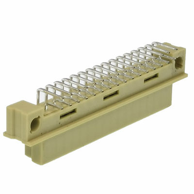 มุมขวา Din41612 PCB 2.54 มม. หัวต่อหุ้มฉนวนชาย 2 * 16 เข็มหมุด